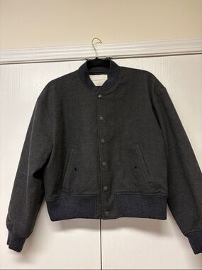 Aritzia babaton Dark Gray Bomber Jacket